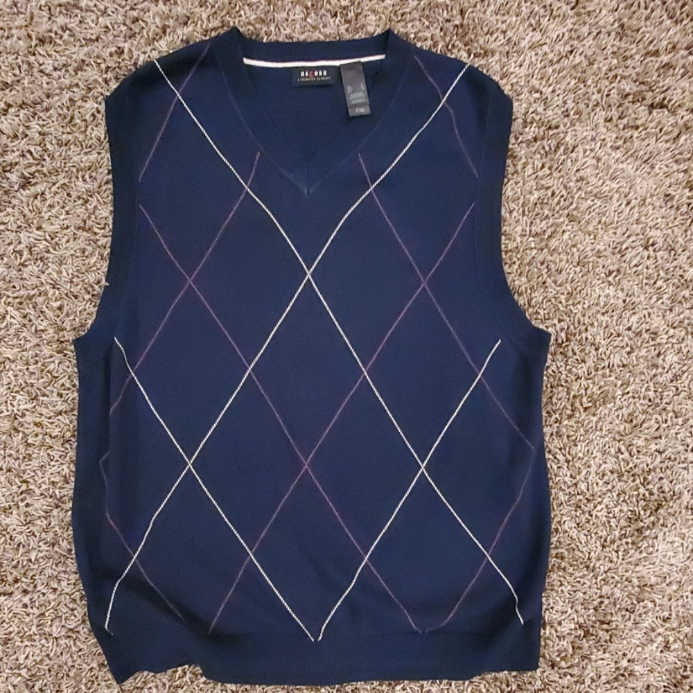 Men's navy vest size L